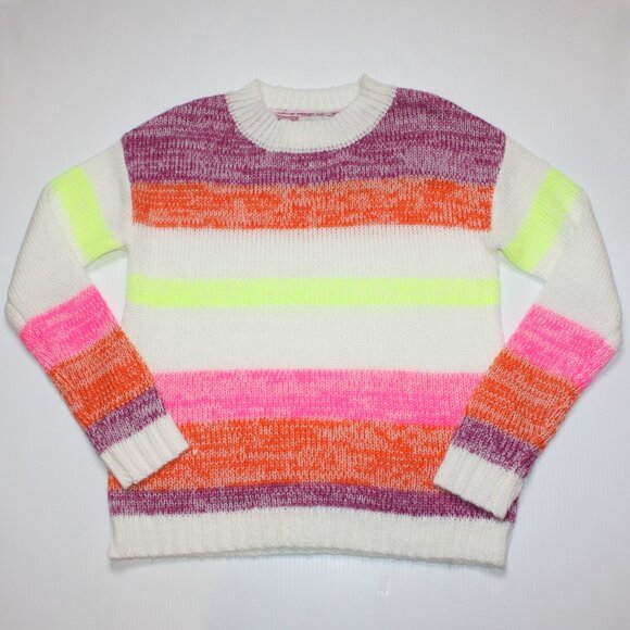 Allison Joy Women's Izzy Neon Stripe Sweater in size Small NWT MSRP $88 - Picture 1 of 4